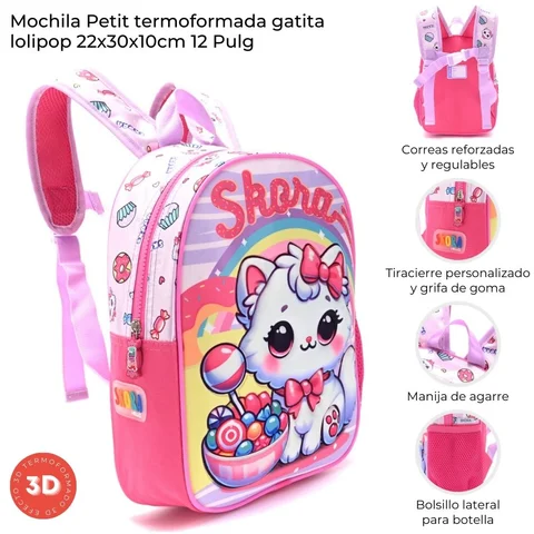 Mochila Gatito Jardin