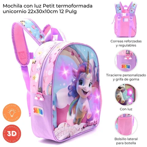 Mochila Skora 12" Unicornio