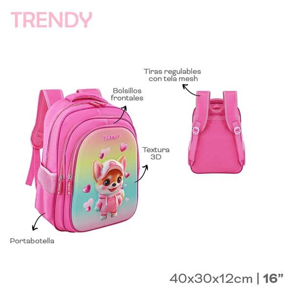Mochila Trendy Perrito 3D