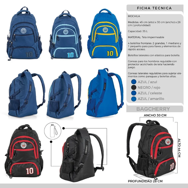 Mochila Bagcherry 35L Messi