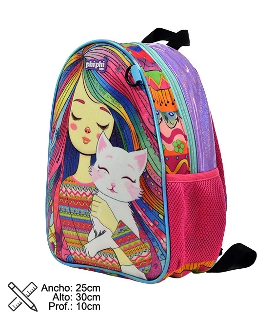 Mochila Gatito Jardin
